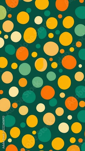 seamless autumn themed pattern in morandi colors vertical background 