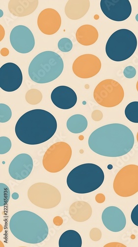 seamless autumn themed pattern in morandi colors vertical background 