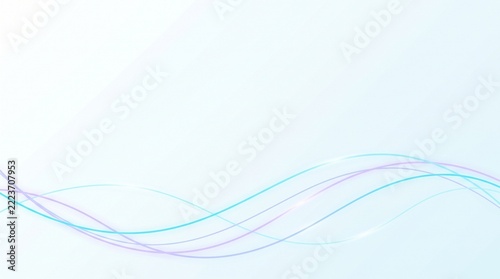 Abstract pastel wave background with soft light and iridescent colors