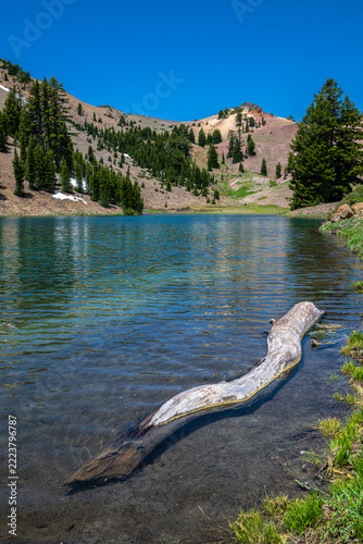 Ridge Lake in Lassen Volcanic National Park, CA