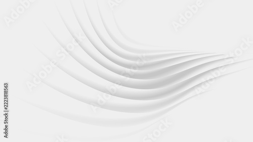 Abstract trendy white wave background. Geometric white smooth wavy background.