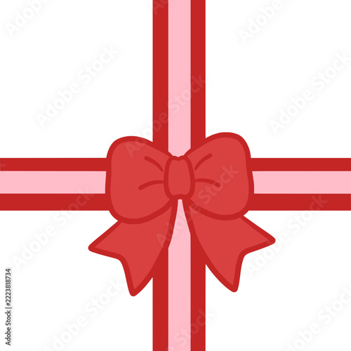 red ribbon bow
