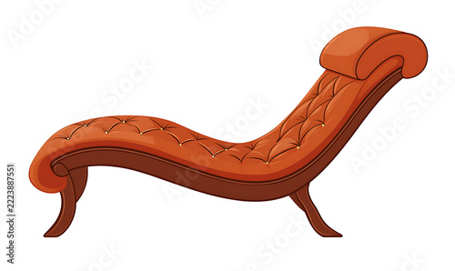 Modern decorative furniture collection isolated on white background