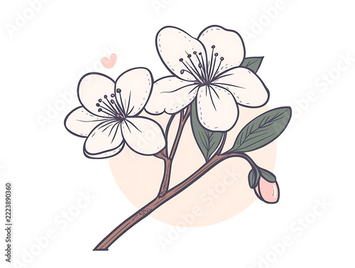 Decorative floral arrangement with blooming flowers and natural foliage