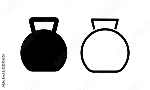 KG weight icon isolated on transparent background.