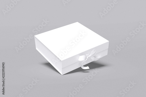 Realistic  Square Gift Box Blank 