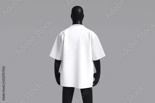 Realistic Oversized T-Shirt Blank