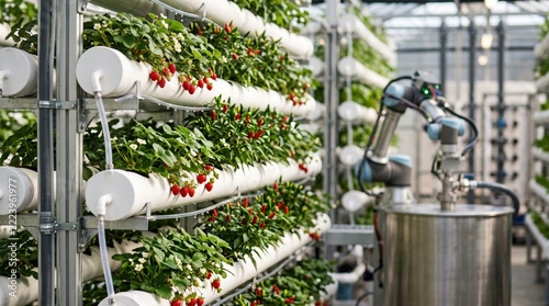 Automated Hydroponic System with Robotic Arm for Plant Growth