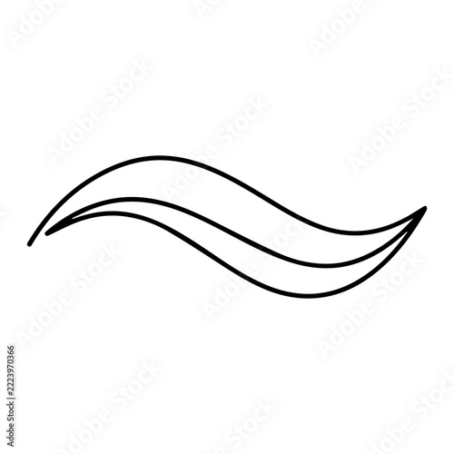 Curved Abstract Wave Line