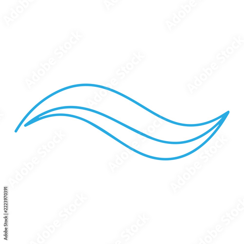 Blue Water Wave Icon