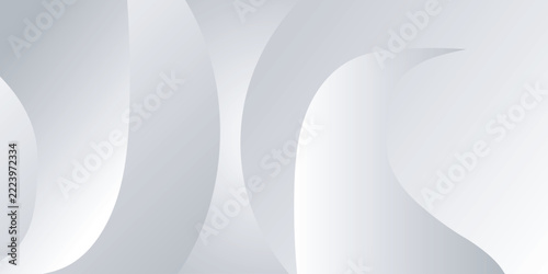 Abstract soft grey curves and lines with subtle gradient light on a clean background