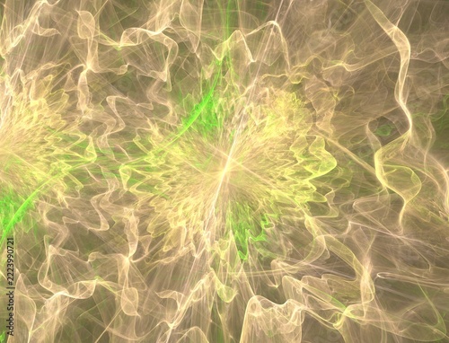 Abstract Vibrant Fractal Flame Artwork