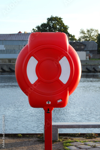 life buoy on the pier