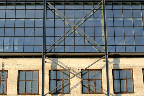 urban house with big windows and natural morning sunlight