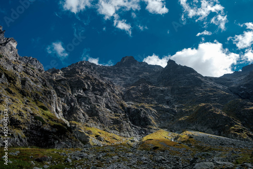 A view of the peaks of the High Tatras.