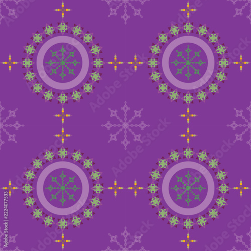 seamless pattern with snowflakes