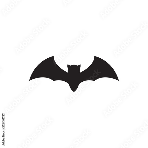 Bat illustration logo