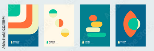 Geometric Abstract Designs A Collection of Modern Minimalist Poster Art