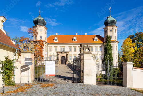 baroque castle Mnisek pod Brdy, Central Bohemian region, Czech republic