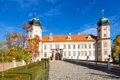 baroque castle Mnisek pod Brdy, Central Bohemian region, Czech republic