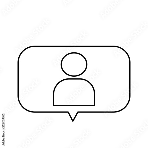 About me vlogger profile icon vector illustration for social media