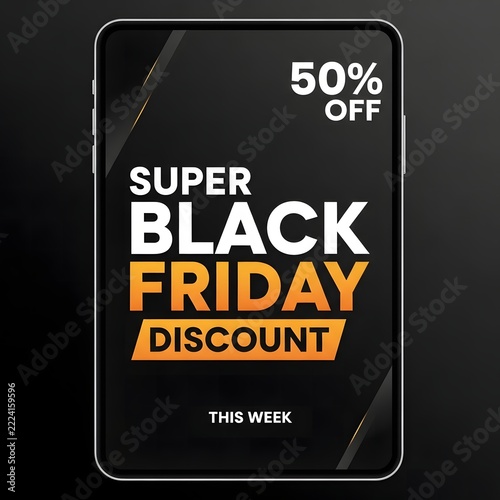 Super black friday discount sale notification