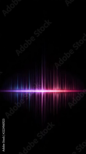 sound wave audio equalizer bar vertical video