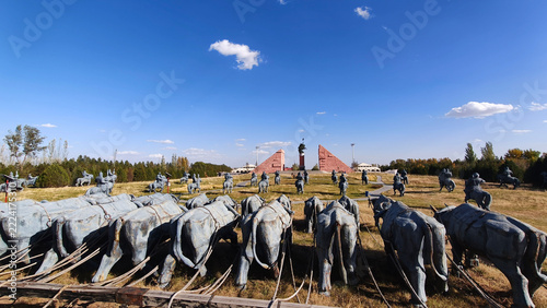 Genghis Khan Mausoleum Tourism Area, Ordos City, Inner Mongolia, China