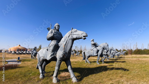 Genghis Khan Mausoleum Tourism Area, Ordos City, Inner Mongolia, China