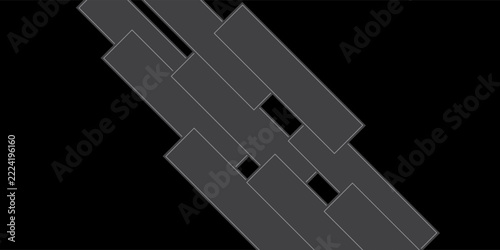 Modern dark grey geometric vector background featuring layered diagonal rectangular blocks.
