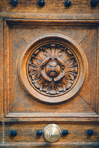 old wooden door