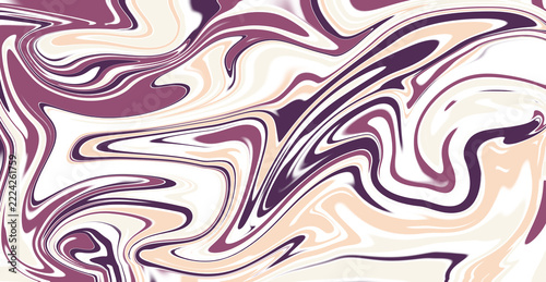 Plum beige liquid marble texture background vector fluid acrylic paint swirling illustration