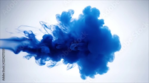 abstract blue background with smoke, landscape 