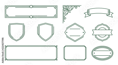 Vector Decorative Ornate Frames and Borders - Isolated Elements