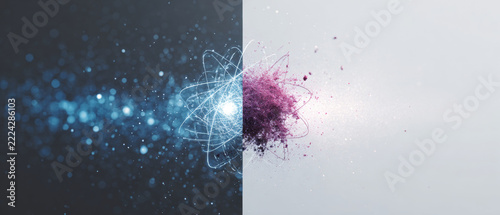 Abstract atomic particle split concept