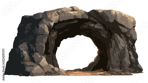 Cave arch illustration
