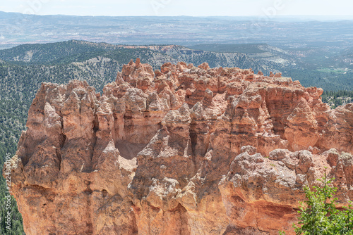 Hoodoos and Vegetation in Bryce Canyon National Park, Utah, USA