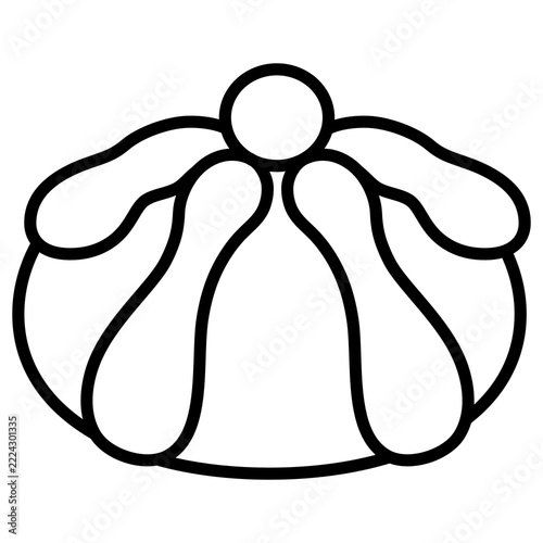 Bread of the Dead Pan de Muerto Coloring Illustration