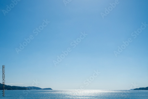 高田松原　海を望む場から眺める広田湾の海景色