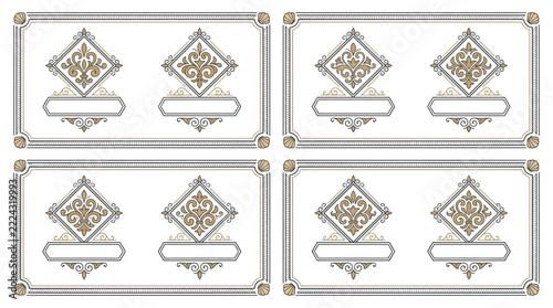Decorative Floral Ornaments and Frames - Isolated Elements for Design