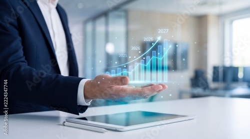 Data analyst evaluates performance growth through data analytics, trend analysis, forecasting, market research, metrics, visualization, and strategic insights for informed decision making.