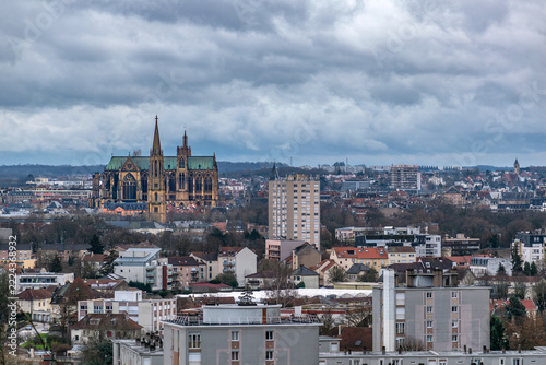 Saint Stephen cathedral in Metz, Moselle, Lorraine, France
