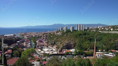 The panorama of Rijeka, Croatia.