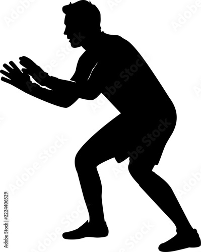 Goalkeeper Ready Stance SVG