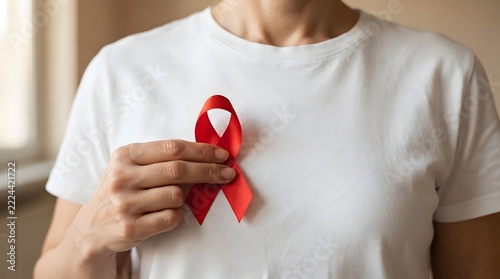 Raising awareness and showing support remembering those affected by hiv and aids globally