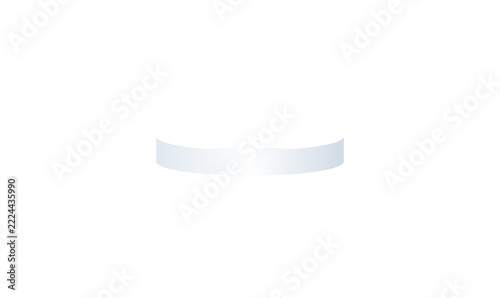 White Round Low Podium Display Stand 3D Cylinder Stage Base PNG Element for Product Showcase