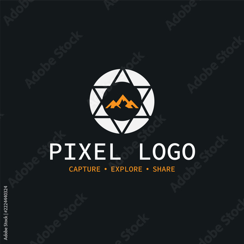 Pixel Logo Design Template