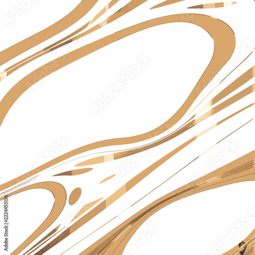 Abstract gold flowing lines, elegant wavy vector background, luxury minimalist design for branding and invitations