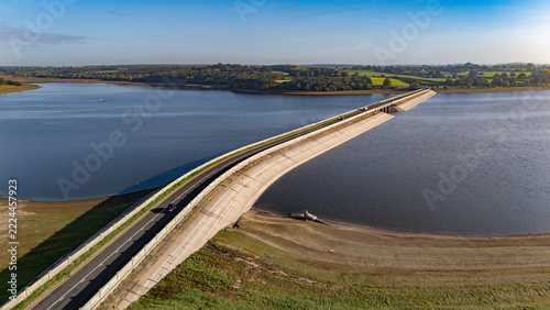 Highway over Blithfield Reservoir, Staffordshire, England, UK