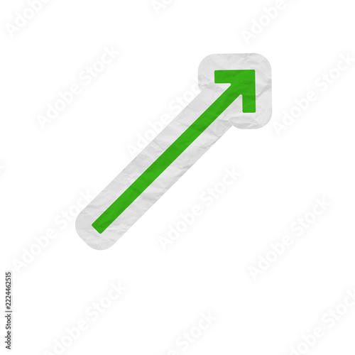 diagonal green arrow scrapbook